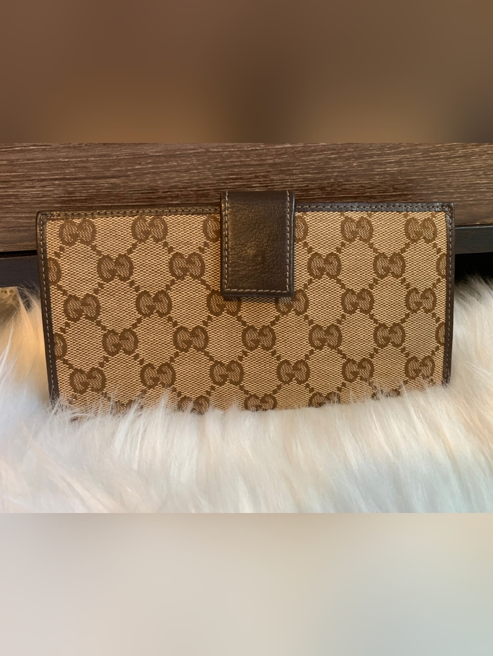 Gucci Long Wallet GG Canvas Leather Brown - Picture 7 of 13
